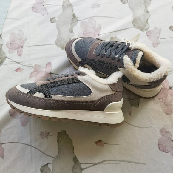 Brunello Cucinelli Shoes - Brunello Cucinelli Fleece-Lined Casual Sneakers